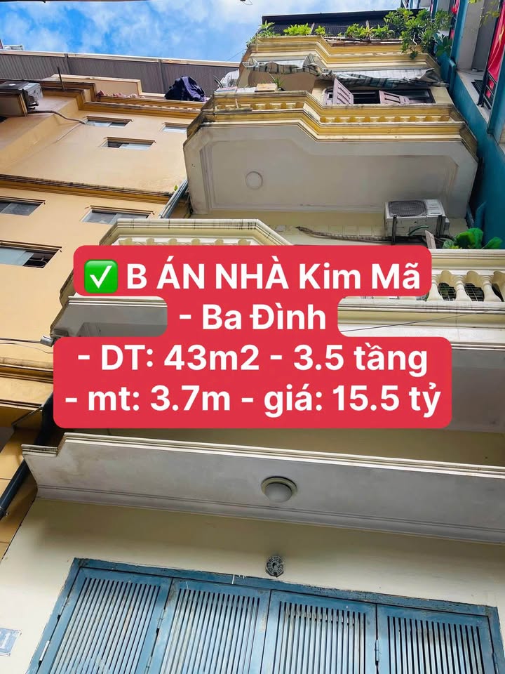 Nhà phố Kim Mã, Ba Đình 43m² giá 15 tỷ - Sẵn sàng dọn vào ở ngay!