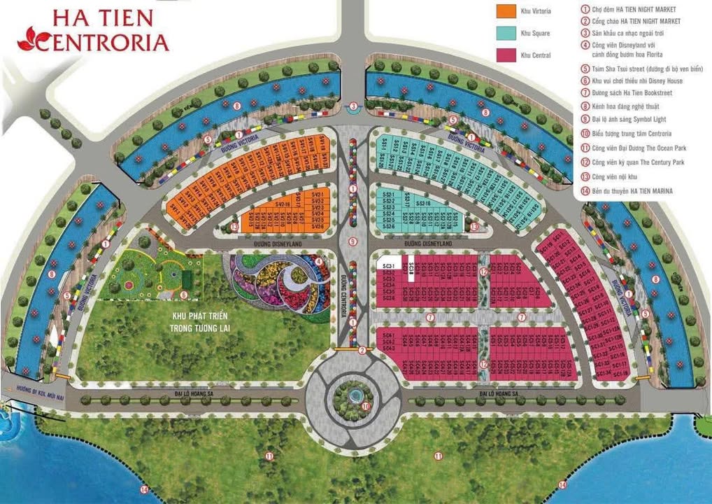 Đất nền khu đô thị Centroria Hà Tiên 100m² giá 2.2 tỷ - Cơ hội đầu tư hấp dẫn!