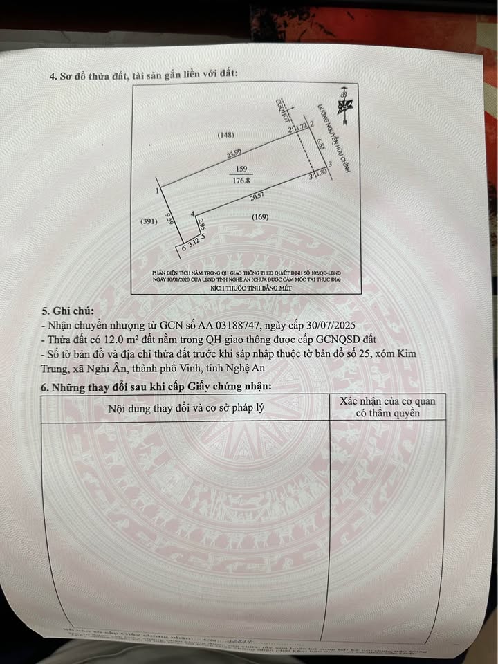 Đất mặt đường Nguyễn Hữu Chính, Vinh Phú 176.8m² giá 2.9 tỷ - Cơ hội đầu tư tuyệt vời!