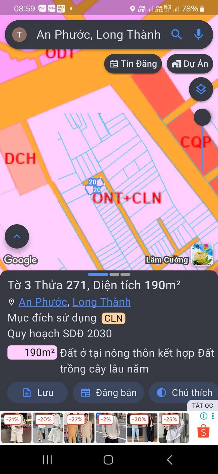 Đất nền chính chủ ngay trung tâm chợ An Bình, 160m² giá 1.5 tỷ - Đầu tư sinh lời cao!