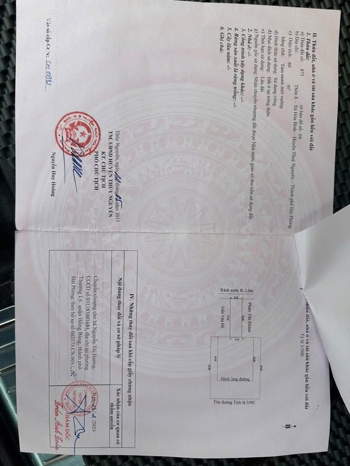 Bán gấp FrontHouse mặt đường 3*** Hòa Bình, Thủy Nguyên, Hải Phòng - Giá 7.2 tỷ