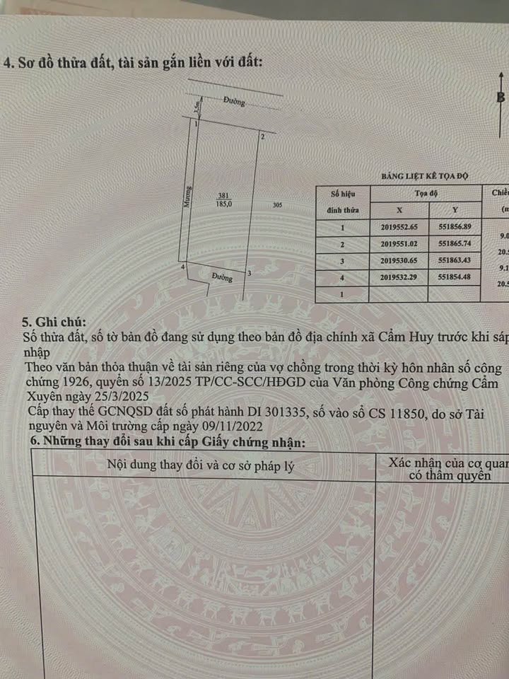 Đất nền Cẩm Xuyên 180m² giá 1 tỷ - Đầu tư sinh lời ngay!