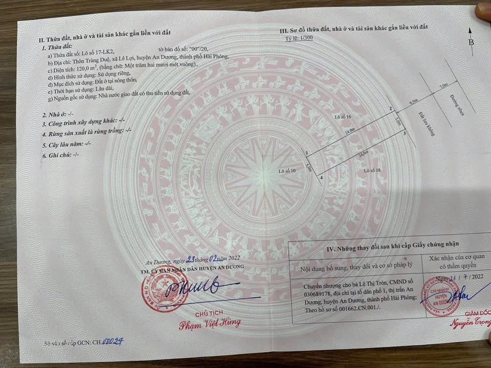 Đất nền 120m² đường An Kim Hải, xã Lê Lợi, giá 3.55 tỷ - Đầu tư sinh lời tốt!