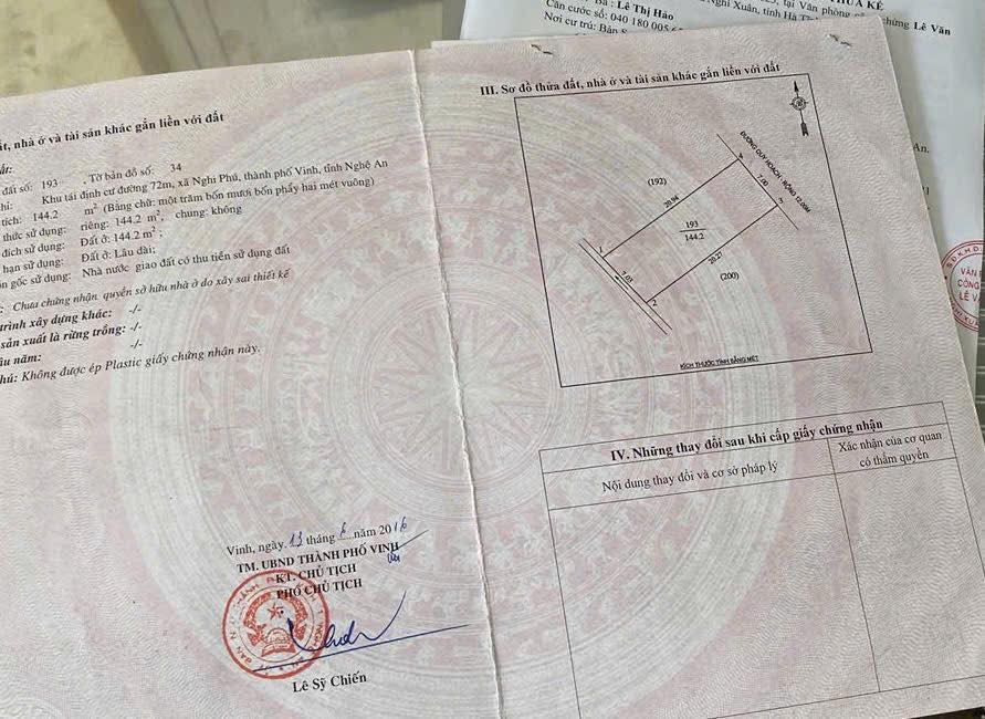 Nhà phố mặt tiền Dương Thúc Hạp - Nghi Phú 144m² giá 10.8 tỷ - Cơ hội đầu tư tuyệt vời!