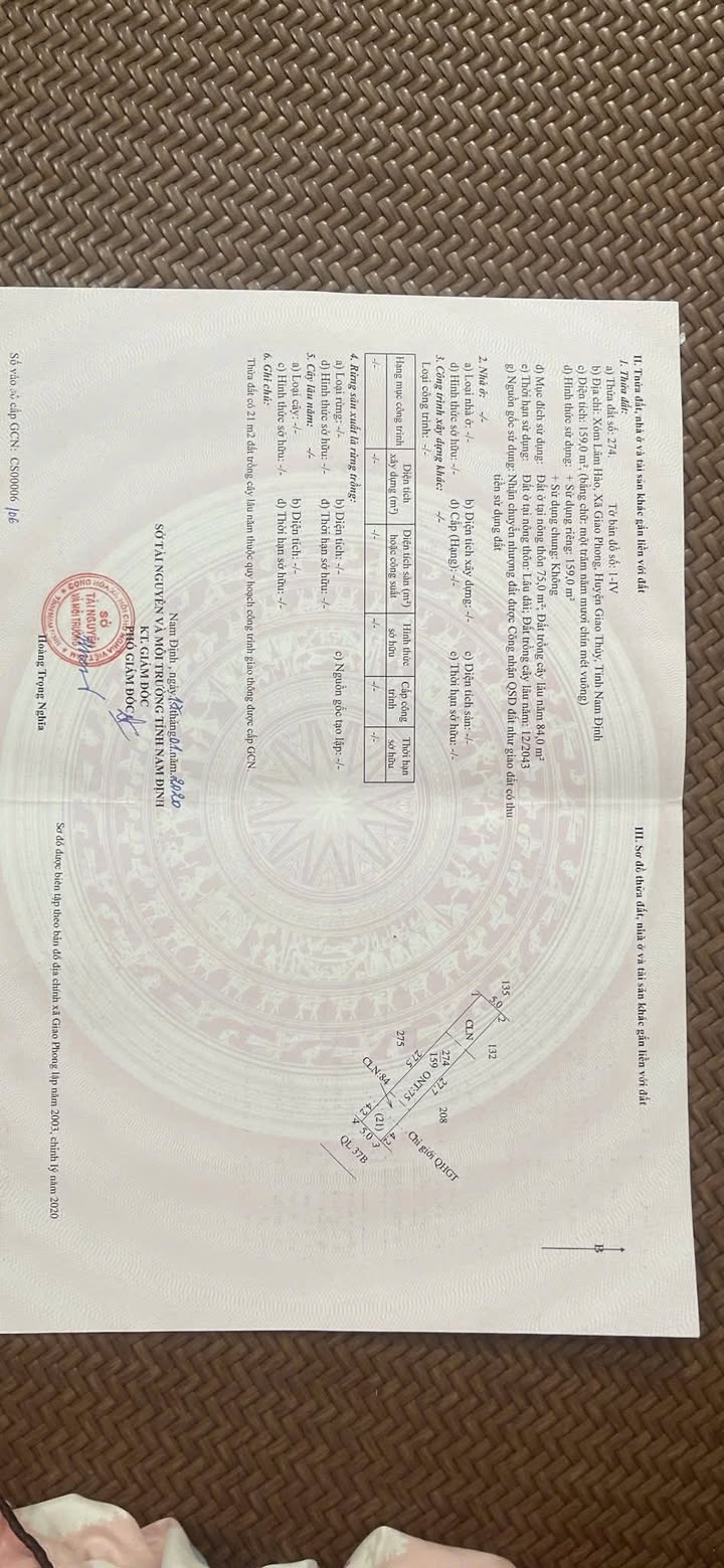 Đất thổ cư 160m² tại Quất Lâm, Giao Thủy - Giá chỉ 3.37 tỷ!