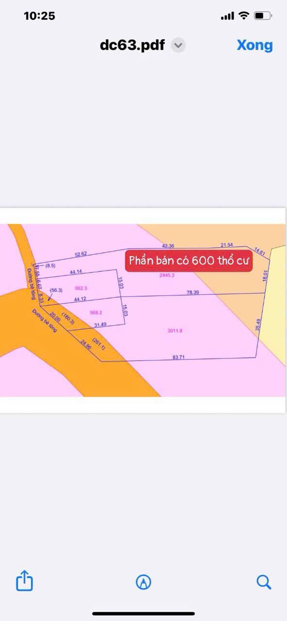 Đất thổ cư 600m² tại Khánh Nam, Khánh Vĩnh - Giá chỉ 500 triệu