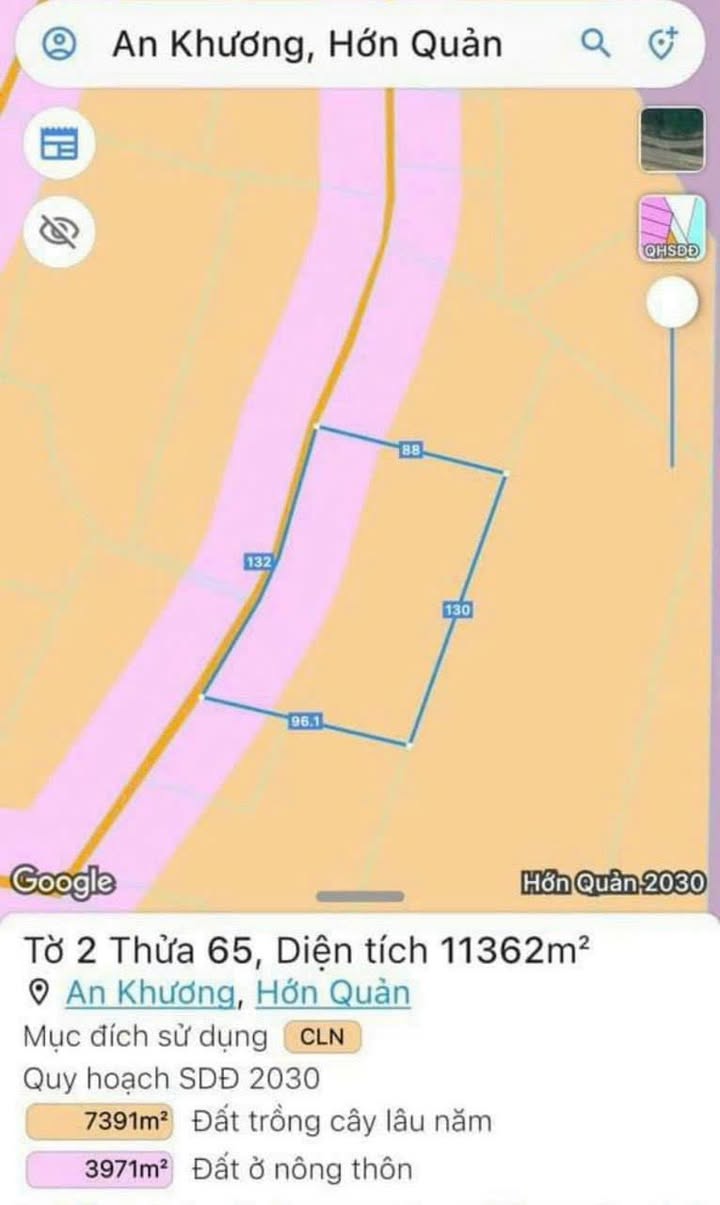 Đất thổ cư An Khương 1000m² giá 265 triệu - Đầu tư sinh lời ngay!