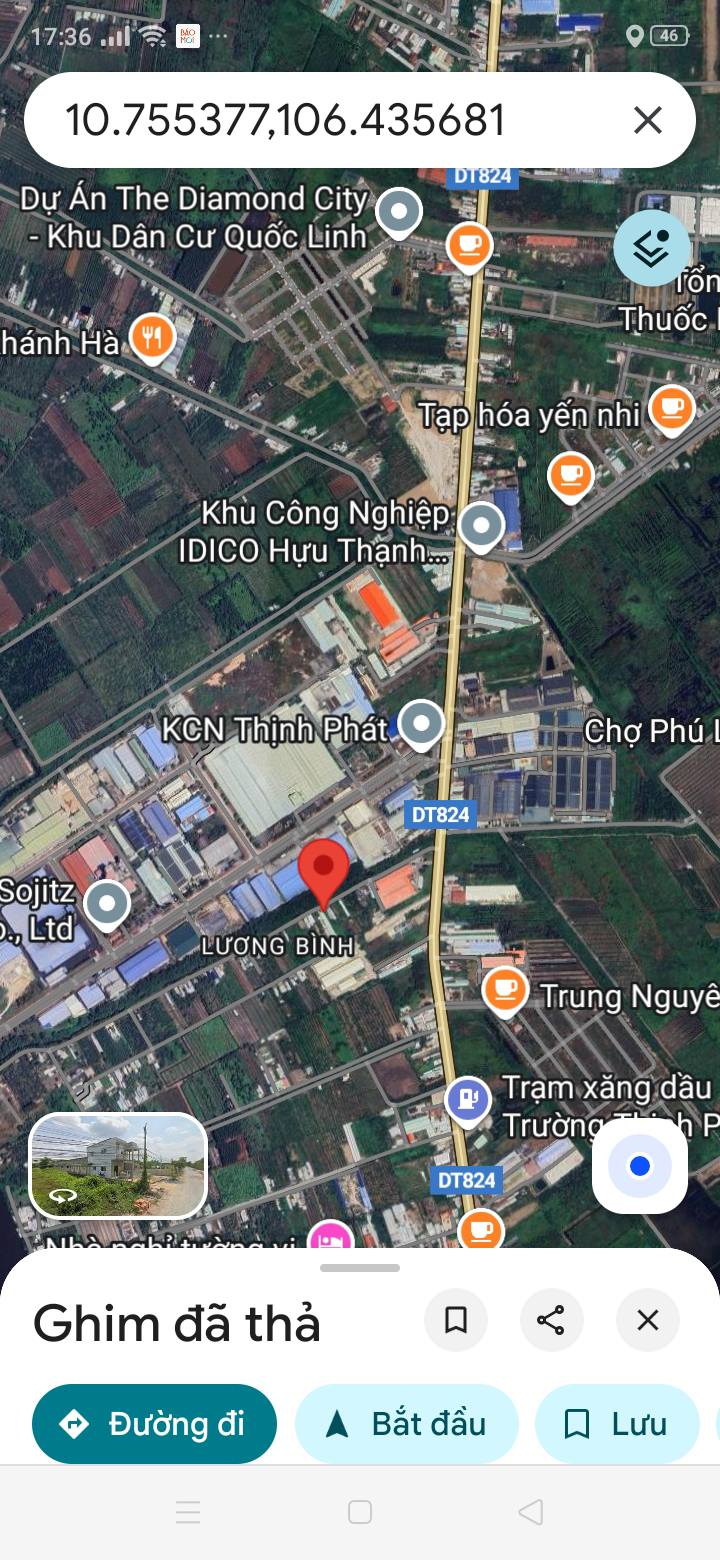 Đất nền thổ vườn 2 mặt tiền tại xã Thạnh Lợi, Long An 920m² giá 4.5 tỷ - Tiềm năng đầu tư tuyệt vời!