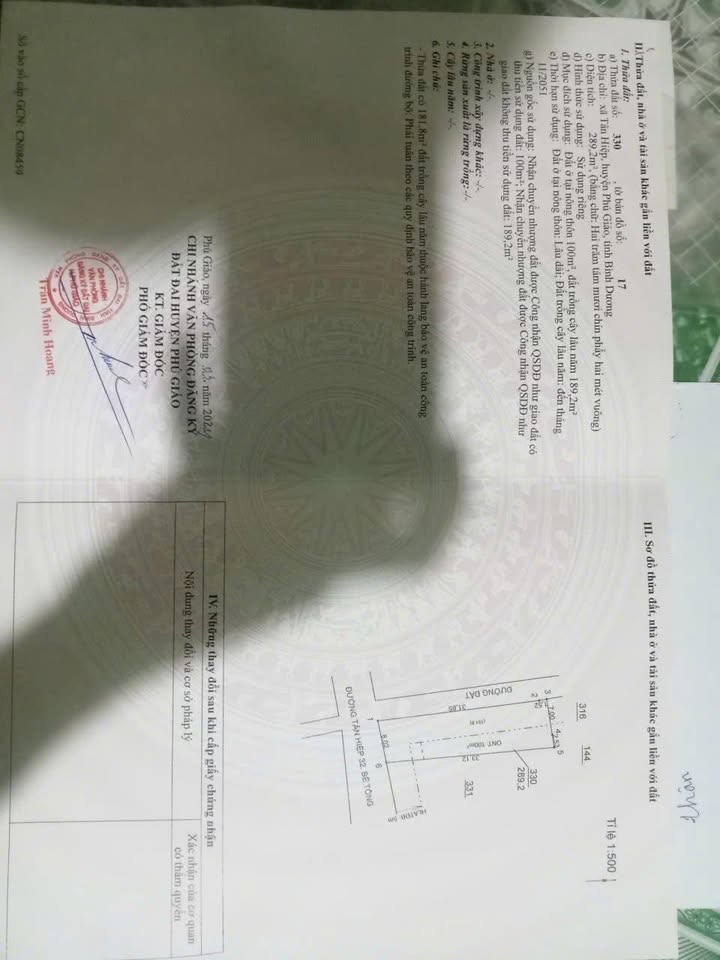 Đất nền Tân Hiệp, Phú Giáo 256m² giá 900 triệu - Sổ riêng, nở hậu tuyệt đẹp!