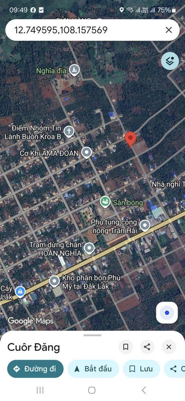 Đất thổ cư Cuôr Đăng 125m² giá 550 triệu - Vị trí đắc địa ngay Quốc Lộ 14!