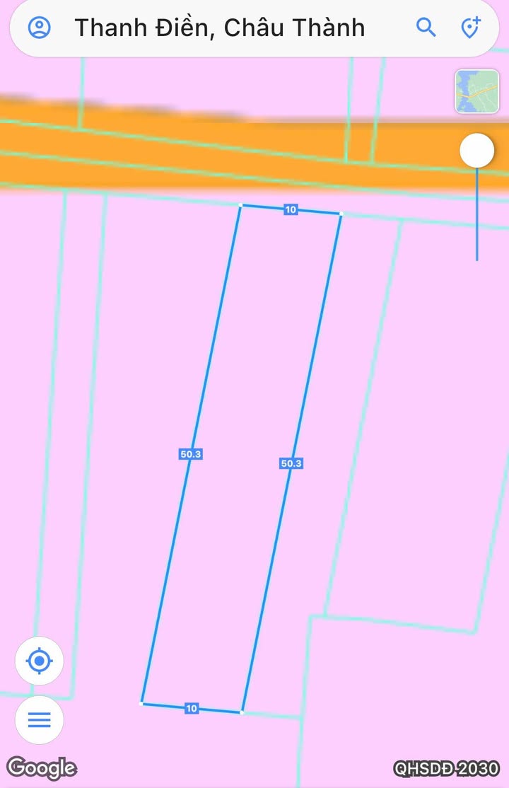 Đất thổ cư mặt tiền nhựa Thanh Điền 500m² giá 6.5 tỷ - Đầu tư sinh lời ngay!