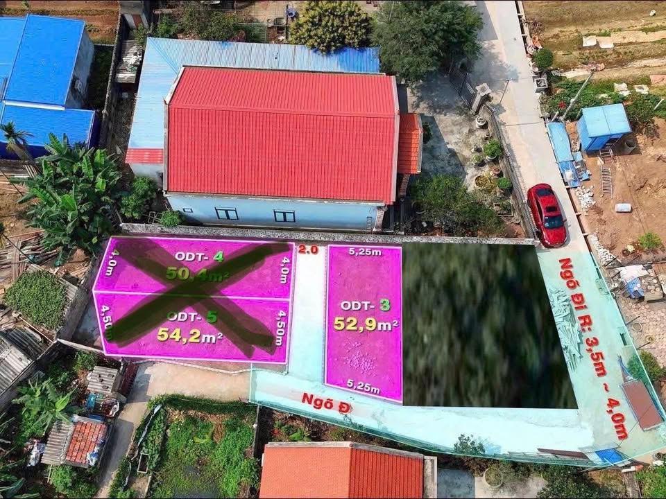 Đất lô góc 2 mặt thoáng TDP 7, phường Thiên Hương, Hải Phòng 52.9m² giá 850 triệu - Cơ hội vàng đầu tư!