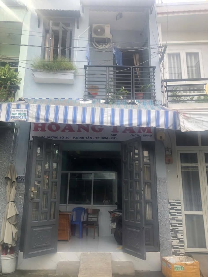 Nhà mặt tiền kinh doanh 126 Đường số 10, Bình Tân, 36.5m² - Thích hợp đầu tư sinh lời!