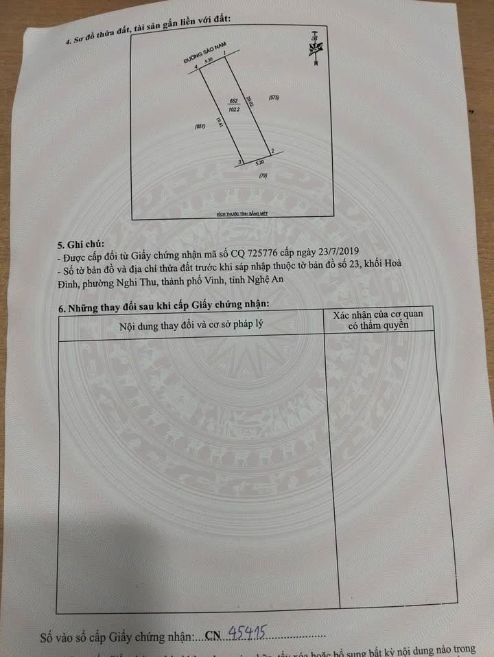 Đất kinh doanh Sào Nam - Nghi Thu 100m² giá 4 tỷ - Cơ hội đầu tư sinh lời!