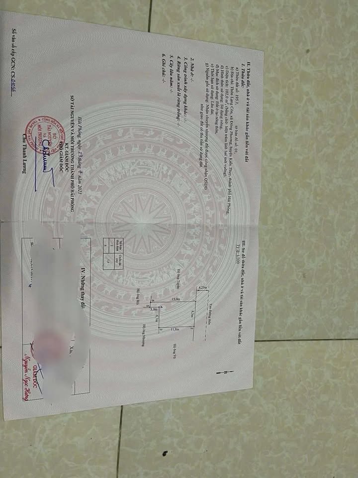 Đất nền kinh doanh Thôn Lạng Côn, Đông Phương, Kiến Thụy 102m² - Đầu tư sinh lời cao!