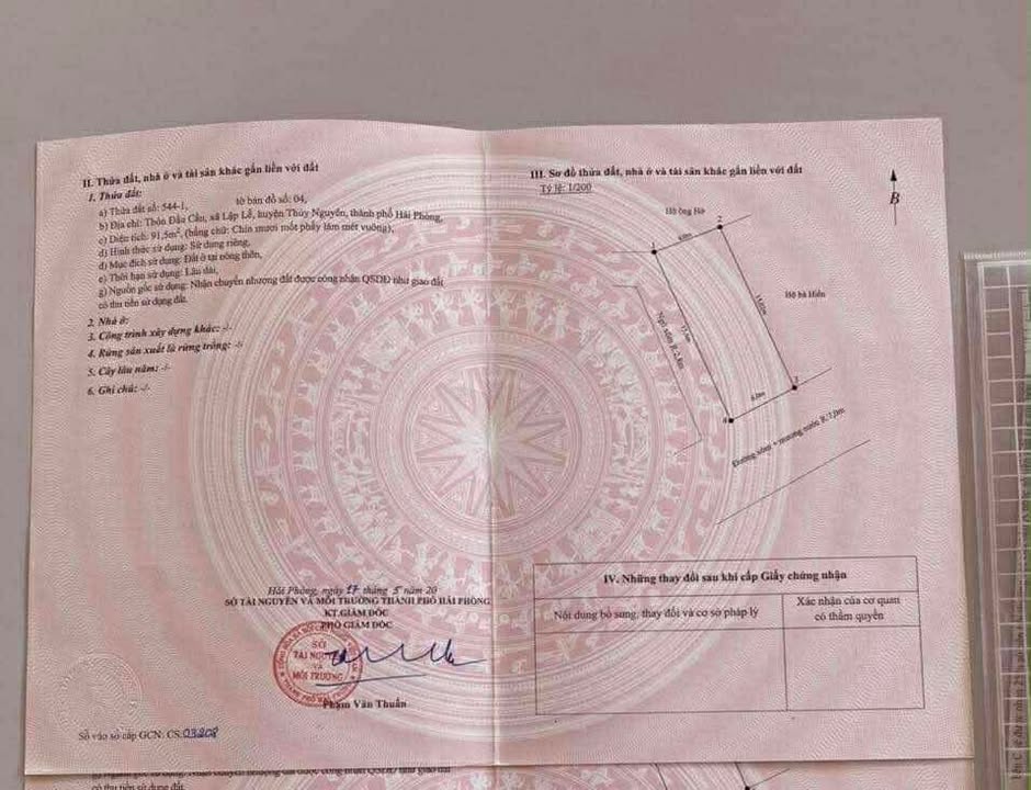 Đất thổ cư Lập Lễ Hải Phòng 91.5m² giá 2.9 tỷ - Lô góc đẹp, tiện ích đầy đủ!