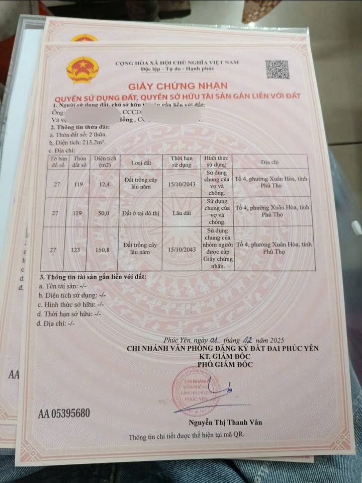 Đất nền Xuân Hòa Phúc Yên 63m² giá 920 triệu - Sổ đỏ chính chủ, ô tô vào tận đất!