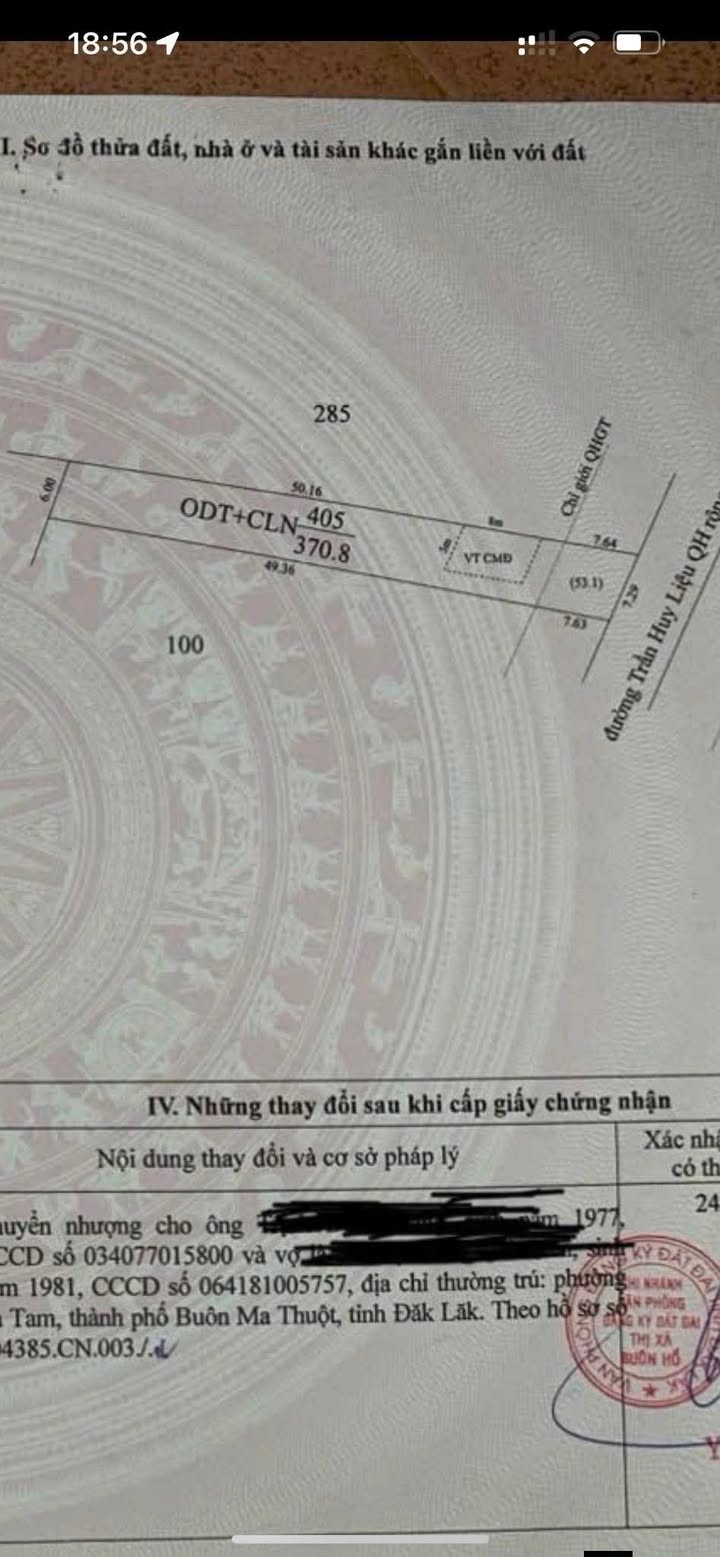 Đất thổ cư đường Trần Huy Liệu, Đạt Hiếu 40m² giá 1.3 tỷ - Cần bán gấp ngay!