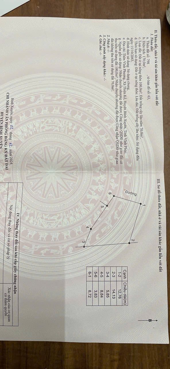 Đất nền Thiện Kế - Bình Xuyên 170m² giá 2.3 tỷ - Cơ hội đầu tư tuyệt vời!