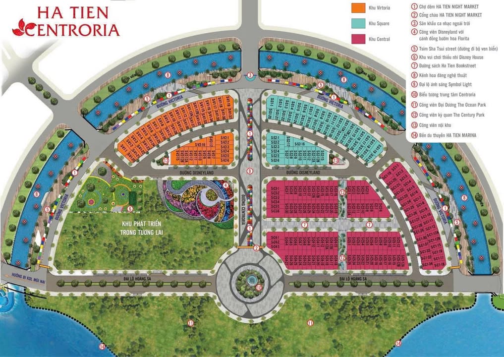 Đất nền Hà Tiên Centroria 100m² giá chỉ 1.9 tỷ - Kinh doanh dễ dàng!