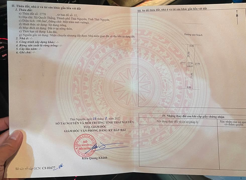 Đất nền KDC Trung Thành, phường Quyết Thắng, 100m² giá 2.5 tỷ - Đầu tư sinh lời ngay!