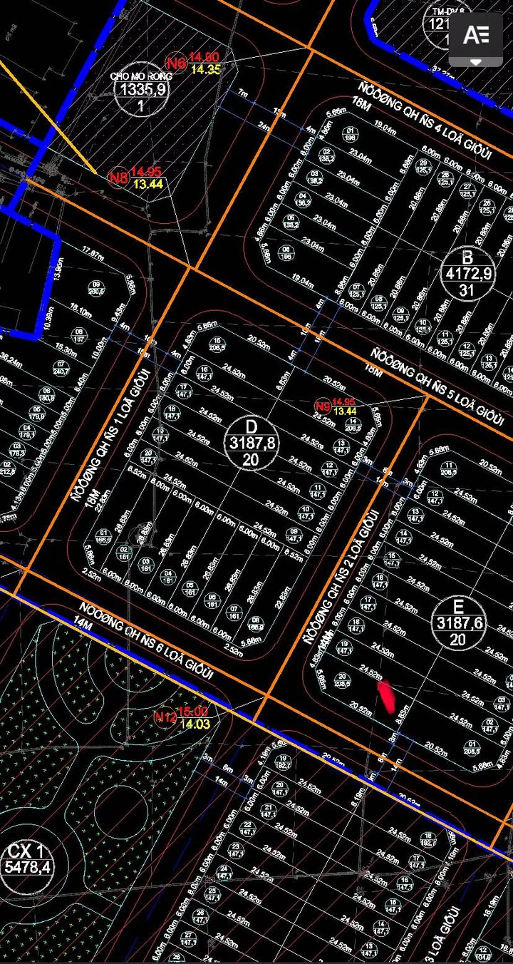 Đất nền xã An Nhơn Tây, An Nhơn 217m² giá 1.3 tỷ - Lô góc 2 mặt tiền đẹp!