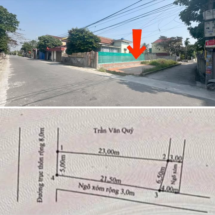 Đất nền lô góc 128m² giá thỏa thuận - Vinh Quang, Vĩnh Bảo, Hải Phòng