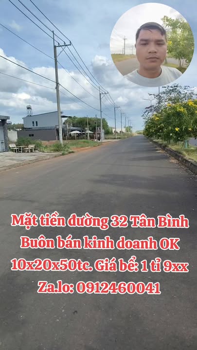 Đất nền mặt tiền đường 32m Phường Tân Bình 200m² giá chỉ 1.9 tỷ - Cơ hội đầu tư tốt!
