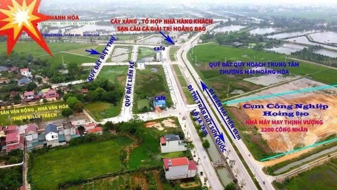 Bán lô đất thổ cư Hoằng Đạo 288m² giá 1.9 tỷ - Vị trí đắc địa gần biển Hải Tiến!