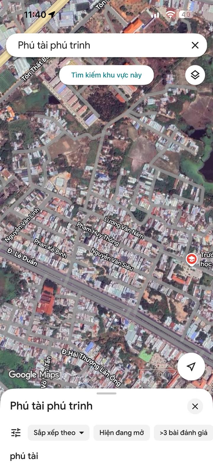 Đất thổ cư 3 mặt tiền Phú Trinh, Phan Thiết 100m² giá 1.15 tỷ - Vị trí đẹp, kinh doanh thuận lợi!