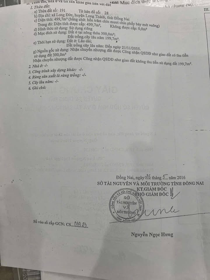 Nhà bán Long Đức, Long Thành 500m² giá 16 tỷ - Chính chủ, sẵn sàng ở ngay!