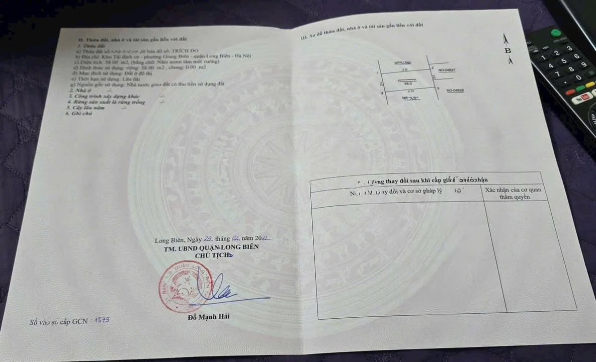 Đất nền Giang Biên, Long Biên 58m² giá tốt - Đầu tư sinh lời