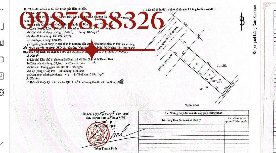 Nhà 2 tầng tại Bỉm Sơn, Thanh Hóa 155m² - Kinh doanh thuận lợi ngay trung tâm!