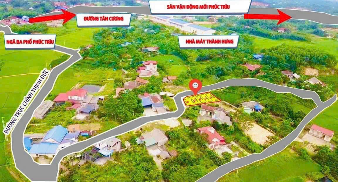Đất thổ cư Phúc Trìu 82m² giá 686 triệu - Cơ hội đầu tư gần sân vận động!