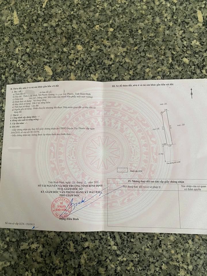 Lô đất Phước Quang, Tuy Phước 164m² chỉ 1.3 tỷ - Vị trí tiềm năng!