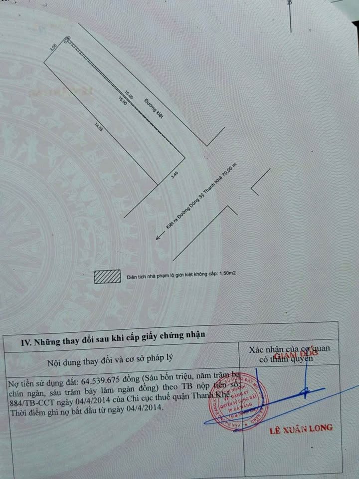 Đất Dũng Sĩ Thanh Khê 50m² giá 4 tỷ - Cơ hội đầu tư sinh lời ngay!