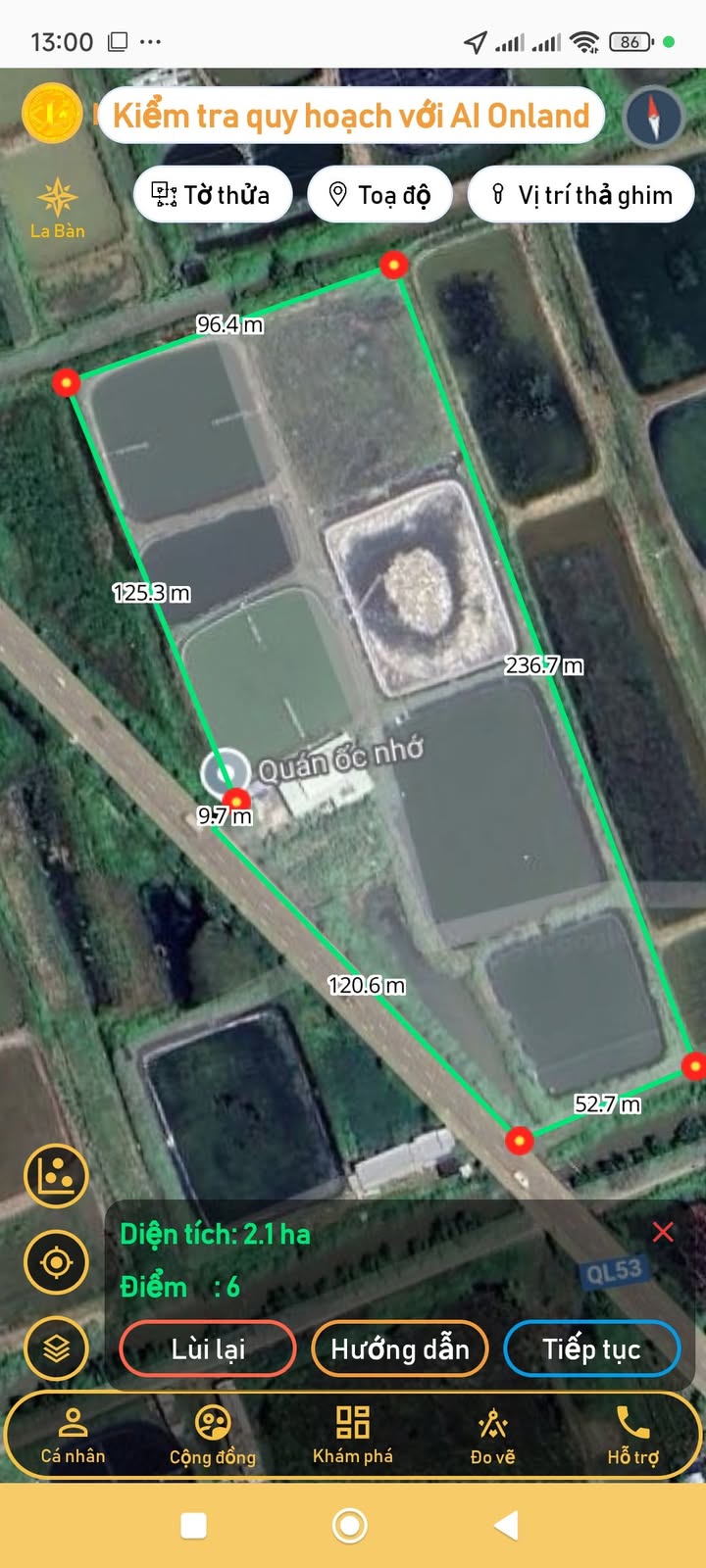 Đất mặt tiền Quốc lộ 53, Hiệp Mỹ Tây, 20.000m² giá 7.75 tỷ - Tiềm năng đầu tư lớn!