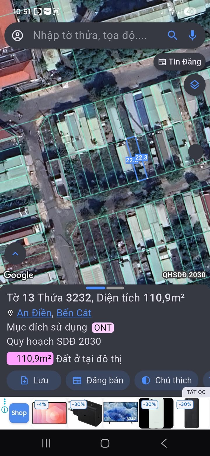 Đất nền KDC Rạch Bắp Bến Cát 110m² giá 1.4 tỷ - Sổ hồng chính chủ!