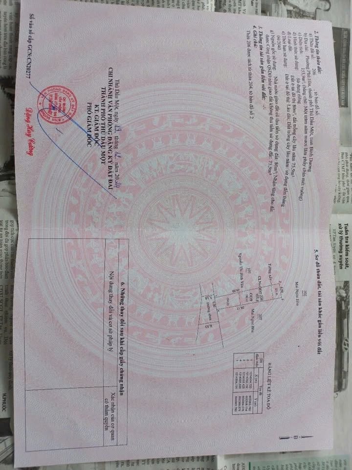 Đất nền Thủ Dầu Một 155.9m² giá 5.456 tỷ - Vị trí đắc địa, thuận lợi đầu tư!