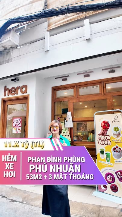 Nhà phố Phan Đình Phùng, Phú Nhuận 48m² giá 11 tỷ - Hẻm ô tô, 3 mặt thoáng!