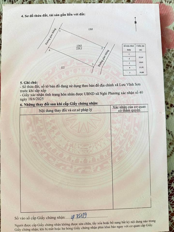 Đất thổ cư Thôn Khe Giao 2, Thạch Hà 220m² - Vị trí thuận lợi, giá tốt!