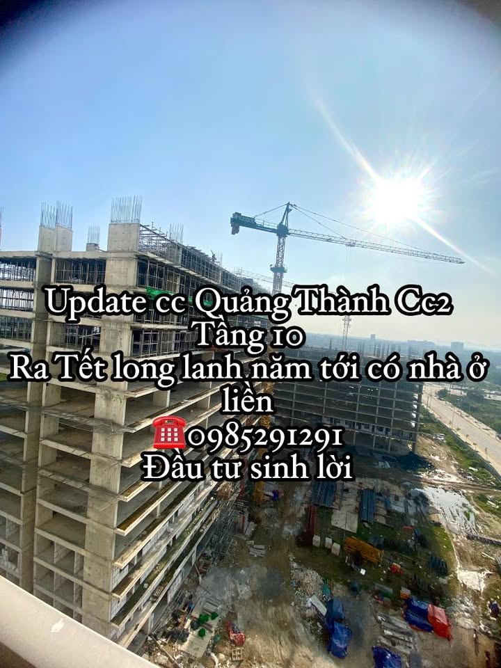 Căn hộ Chung cư Quảng Thành Cc2 Thanh Hóa 62m² giá thỏa thuận - Tầng đẹp thoáng, view nội khu!