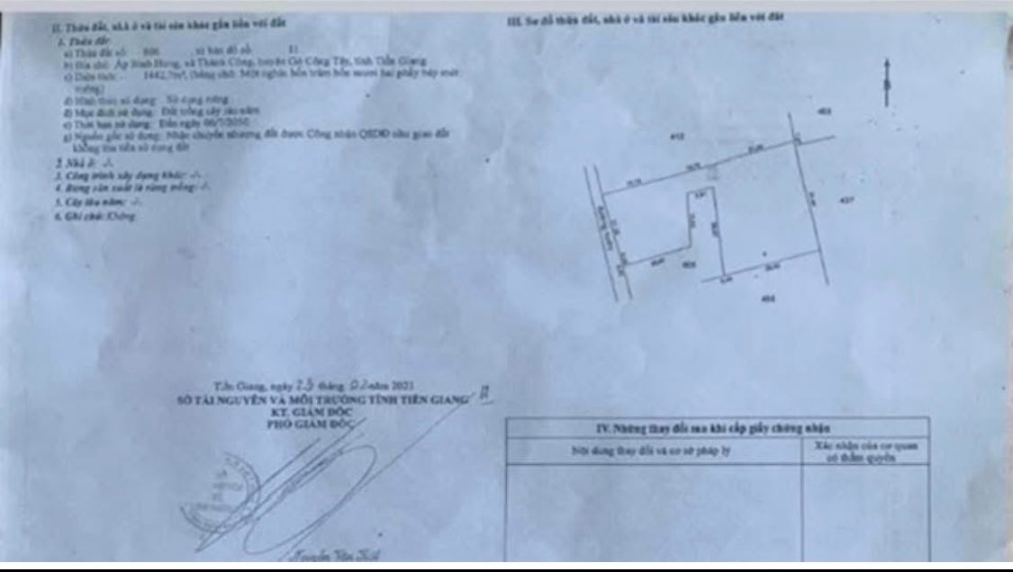 Đất nền 1.444m² tại Bình Hưng, Tân Phú Đông - Giá chỉ 433.2 triệu VND!