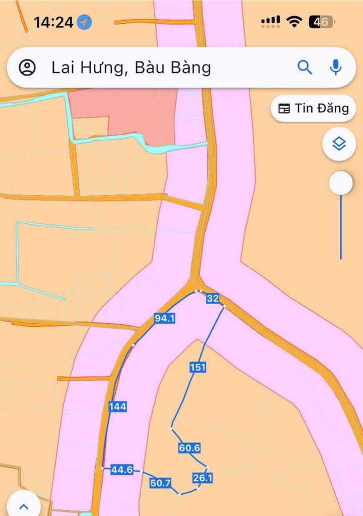 Đất nền Lai Hưng Bàu Bàng 1,6 ha - Lô góc 2 mặt tiền thuận lợi!