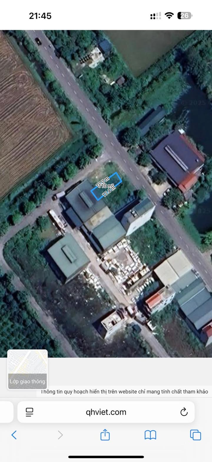 Đất mặt đường QL21B, thôn Mã Não, 117m² - Chính chủ cần bán gấp!