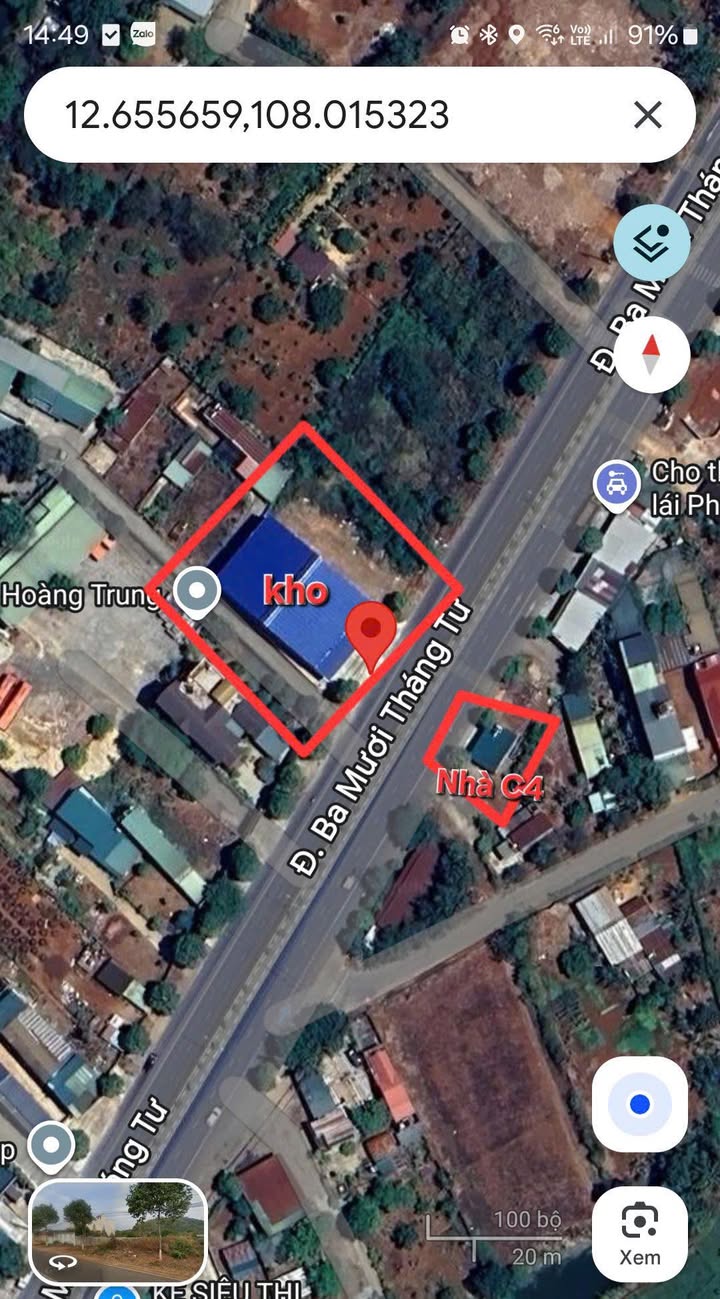 Bán kho mặt tiền Vành đai 30/4 Buôn Ma Thuột 600m² giá 15.5 tỷ - Sẵn sàng sử dụng ngay!