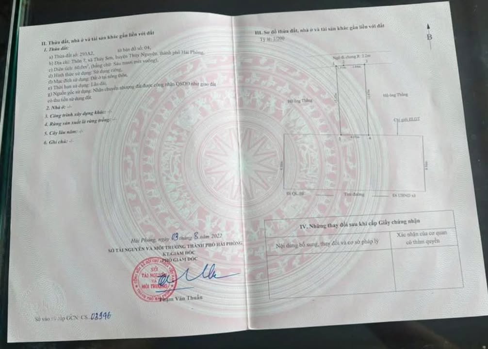 Đất nền 60m² tại Thủy Nguyên - Sổ hồng chính chủ, giá 3.5 tỷ - Kinh doanh thuận lợi!