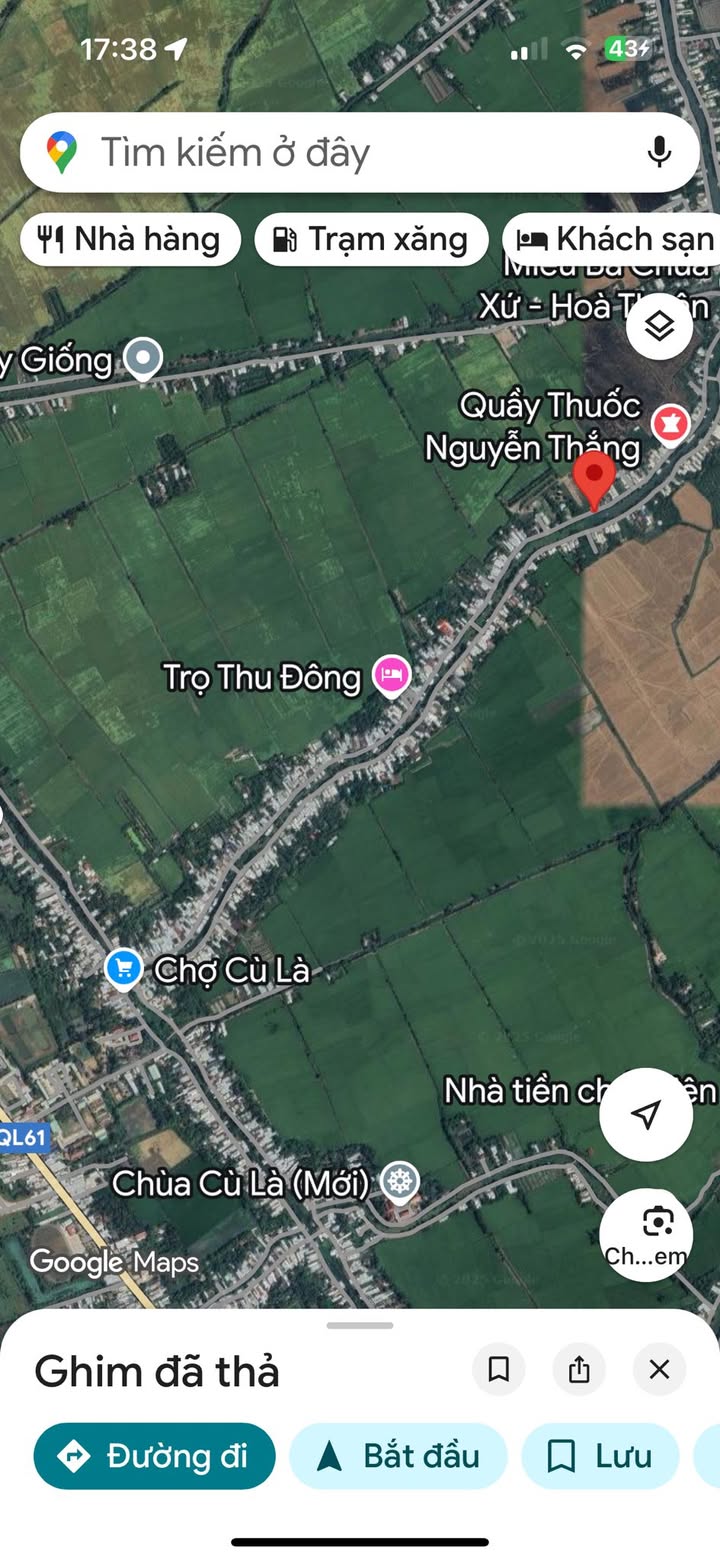 Đất nền mặt tiền đường Cù Lả, Châu Thành, Kiên Giang, 9999m² chỉ 3.2 tỷ - Cơ hội đầu tư tuyệt vời!