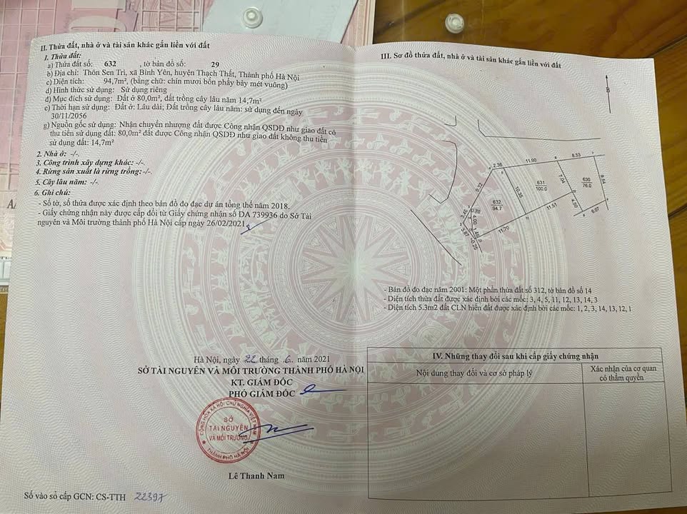 Đất nền lô góc 94.7m² tại Bình Yên, Thạch Thất - Giá đầu tư chỉ 3 tỷ!