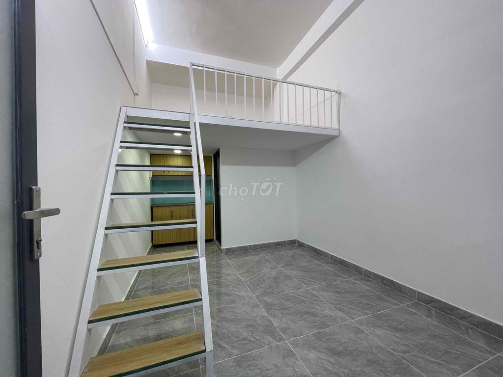 Căn hộ Duplex Gác Cao 2m Quang Trung 30m² giá 3.9 triệu - Sẵn điều hòa và kệ bếp